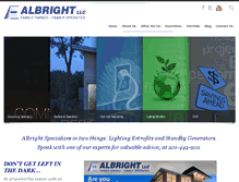 Tablet Screenshot of albrightllc.com